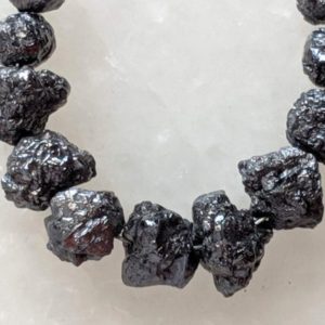 Shop Diamond Necklaces! 6-7mm Raw Black Diamond Beads, Huge Rough Black Diamond Beads, Uncut Diamond, Raw Black Diamond For Necklace (5Pcs To 10Pcs Options)-PPD480 | Natural genuine Diamond necklaces. Buy crystal jewelry, handmade handcrafted artisan jewelry for women.  Unique handmade gift ideas. #jewelry #beadednecklaces #beadedjewelry #gift #shopping #handmadejewelry #fashion #style #product #necklaces #affiliate #ad