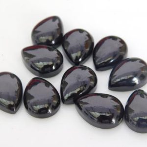 Shop Spinel Stones & Crystals! AAA Black Spinel Cabochon Pear Shape .size 5x7mm to 10x14mm Cab Black Spinal for jewelry making stone genuine black spinal loose gemstone. | Natural genuine stones & crystals in various shapes & sizes. Buy raw cut, tumbled, or polished gemstones for making jewelry or crystal healing energy vibration raising reiki stones. #crystals #gemstones #crystalhealing #crystalsandgemstones #energyhealing #affiliate #ad