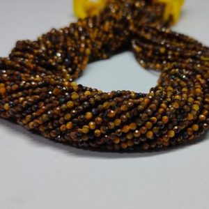 Shop Tiger Eye Rondelle Beads! AAA+ Natural Tiger Eye Rondelle Faceted beads | Tiger Eye Rondelle Faceted beads |Tiger Eye Beads | | Natural genuine rondelle Tiger Eye beads for beading and jewelry making.  #jewelry #beads #beadedjewelry #diyjewelry #jewelrymaking #beadstore #beading #affiliate #ad