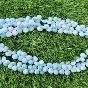 Shop Larimar Faceted Beads! AAA+++1 Strand Natural Larimar Faceted Heart Shape Beads/Larimar Faceted Heart Shape Beads/8.00mm to 8.50mm/8" Length. | Natural genuine faceted Larimar beads for beading and jewelry making.  #jewelry #beads #beadedjewelry #diyjewelry #jewelrymaking #beadstore #beading #affiliate #ad