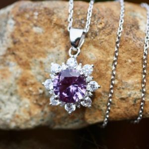Shop Alexandrite Pendants! Gorgeous Color Change Alexandrite Pendant Sterling Silver 925 , June Birthstone | Natural genuine Alexandrite pendants. Buy crystal jewelry, handmade handcrafted artisan jewelry for women.  Unique handmade gift ideas. #jewelry #beadedpendants #beadedjewelry #gift #shopping #handmadejewelry #fashion #style #product #pendants #affiliate #ad