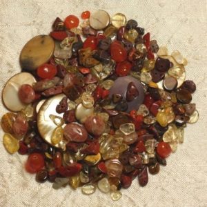 Shop Amber Beads! Lot Mélange Mix Perles Pierre et Nacre 4-20mm Multicolore – 4558550016126 | Natural genuine beads Amber beads for beading and jewelry making.  #jewelry #beads #beadedjewelry #diyjewelry #jewelrymaking #beadstore #beading #affiliate #ad