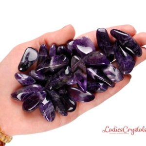 Shop Tumbled Amethyst Crystals & Pocket Stones! Amethyst Stick Tumbled Stone, Stick Amethyst, Tumbled Stones, Pendant, Amethyst, Stones, Rocks, Crystals, Gifts, Gemstones, Zodiac Crystals | Natural genuine stones & crystals in various shapes & sizes. Buy raw cut, tumbled, or polished gemstones for making jewelry or crystal healing energy vibration raising reiki stones. #crystals #gemstones #crystalhealing #crystalsandgemstones #energyhealing #affiliate #ad
