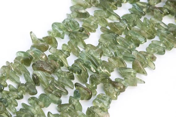 Genuine Natural Transparent Green Apatite Loose Beads Grade Aaa Stick Pebble Chip Shape 12-24x3-5mm