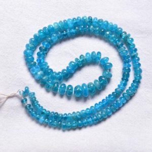 Shop Apatite Round Beads! Natural Neon Blue Apatite Beads, Smooth Round Apatite Beads, Gemstone For Jewellery, Apatite Beads, 4.5mm – 8.5mm, 18" Strand #PP9087 | Natural genuine round Apatite beads for beading and jewelry making.  #jewelry #beads #beadedjewelry #diyjewelry #jewelrymaking #beadstore #beading #affiliate #ad
