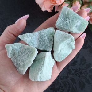 Shop Raw & Rough Aventurine Stones! Rough Aventurine Crystal Chunks 1.5"-2.5", Bulk Lots of Raw Gemstones for Decor or Crystal Grids | Natural genuine stones & crystals in various shapes & sizes. Buy raw cut, tumbled, or polished gemstones for making jewelry or crystal healing energy vibration raising reiki stones. #crystals #gemstones #crystalhealing #crystalsandgemstones #energyhealing #affiliate #ad