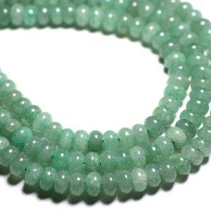 Shop Aventurine Rondelle Beads! 10pc – Perles Pierre – Aventurine Verte Rondelles 8x5mm vert clair – 7427039738323 | Natural genuine rondelle Aventurine beads for beading and jewelry making.  #jewelry #beads #beadedjewelry #diyjewelry #jewelrymaking #beadstore #beading #affiliate #ad