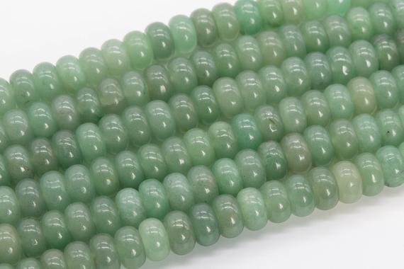 Genuine Natural Parsley Bunch Aventurine Loose Beads Rondelle Shape 10x6mm