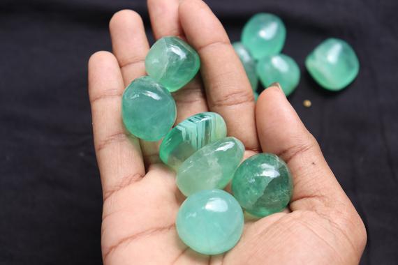 Green Aventurine (1" - 1.5") Tumbled Stones - Healing Crystals And Stones - Green Aventurine Stones - Chakra Crystals - Heart Chakra Stones