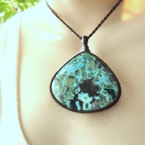 Shop Azurite Pendants! Mother's Day / Large Azurite Necklace / Healing stone / Large pendant / Soul purpose gifts / Spiritual jewelry / Vivid Blue / Serene blue | Natural genuine Azurite pendants. Buy crystal jewelry, handmade handcrafted artisan jewelry for women.  Unique handmade gift ideas. #jewelry #beadedpendants #beadedjewelry #gift #shopping #handmadejewelry #fashion #style #product #pendants #affiliate #ad