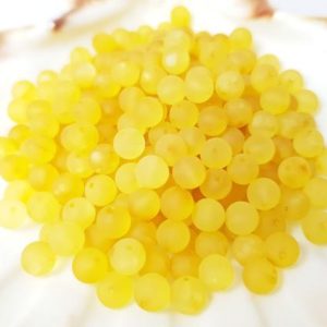 Shop Amber Beads! Baltic Amber Beads / Round Amber Beads / Lemon Amber Beads / With Drilled Hole / Amber Beads for Jewelry / Unpolished Amber Beads 5 mm | Natural genuine beads Amber beads for beading and jewelry making.  #jewelry #beads #beadedjewelry #diyjewelry #jewelrymaking #beadstore #beading #affiliate #ad