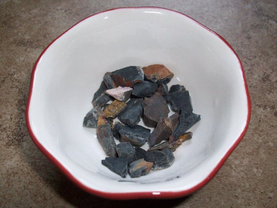 Black Onyx Raw Chipstones (4 Stones)