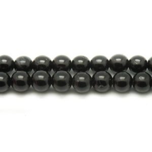 Shop Black Tourmaline Bead Shapes! 39cm env – stone beads – black Tourmaline 32pc yarn balls 12mm | Natural genuine other-shape Black Tourmaline beads for beading and jewelry making.  #jewelry #beads #beadedjewelry #diyjewelry #jewelrymaking #beadstore #beading #affiliate #ad