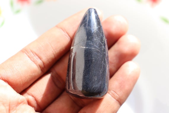 Natural Black Tourmaline Crystal Bullet Shape, Yoni Massage Wand | Yoni Stone, Pleasure Wand, Healing Crystals And Stones, Christmas Gift