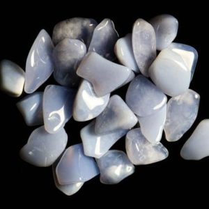 Blue Chalcedony Tumbled | Natural genuine stones & crystals in various shapes & sizes. Buy raw cut, tumbled, or polished gemstones for making jewelry or crystal healing energy vibration raising reiki stones. #crystals #gemstones #crystalhealing #crystalsandgemstones #energyhealing #affiliate #ad