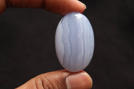 Blue Lace Agate Cabochons Gemstone - Healing Crystal - Blue Lace Agate Cabochon - Throat Chakra - Healing Crystal Gemstone- Reiki- Chakra