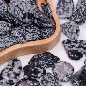 Shop Snowflake Obsidian Stones & Crystals! Bulk Lot 20-30 mm Snowflake Obsidian Chunks Natural Gemstone/Tumbled Beads/Gift/Jewelry Making/Miners Specimen/Decor/Chip Gravel Stone | Natural genuine stones & crystals in various shapes & sizes. Buy raw cut, tumbled, or polished gemstones for making jewelry or crystal healing energy vibration raising reiki stones. #crystals #gemstones #crystalhealing #crystalsandgemstones #energyhealing #affiliate #ad