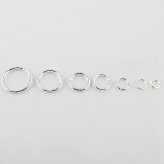 Bulk Silver Plate Jump Rings Open Jumprings Findings Craft Select Size