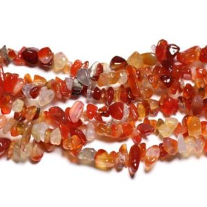 Shop Carnelian Chip & Nugget Beads! 120pc approx – Stone Pearls – Carnelian Rockeries Chips 5-10mm White Orange Red – 4558550019455 | Natural genuine chip Carnelian beads for beading and jewelry making.  #jewelry #beads #beadedjewelry #diyjewelry #jewelrymaking #beadstore #beading #affiliate #ad