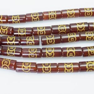 Shop Carnelian Bead Shapes! red carnelian tube beads – red gemstone cylinder beads – gemstone tube beads – jewelry making tubes  -8x16mm tube beads-15 inch | Natural genuine other-shape Carnelian beads for beading and jewelry making.  #jewelry #beads #beadedjewelry #diyjewelry #jewelrymaking #beadstore #beading #affiliate #ad