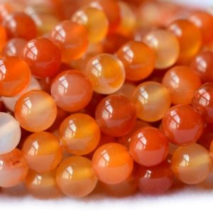 15" 8mm / 10mm Natural Carnelian Round Beads, Red Orange Gemstone, Semi-precious Stone | Natural genuine beads Gemstone beads for beading and jewelry making.  #jewelry #beads #beadedjewelry #diyjewelry #jewelrymaking #beadstore #beading #affiliate #ad