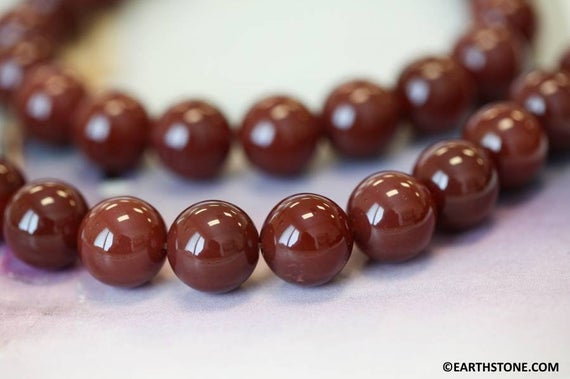 L/ Carnelian 14mm Round Beads 15.5" Strand Dyed Red Carnelian Gemstone Beads For Jewelry Making