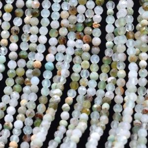 Shop Chrysocolla Faceted Beads! Genuine Natural Multicolor Chrysocolla Loose Beads Grade AA Faceted Round Shape 2mm | Natural genuine faceted Chrysocolla beads for beading and jewelry making.  #jewelry #beads #beadedjewelry #diyjewelry #jewelrymaking #beadstore #beading #affiliate #ad