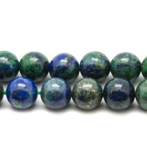 Shop Chrysocolla Bead Shapes! Fil 39cm 63pc env – Perles de Pierre – Chrysocolle Boules 6mm | Natural genuine other-shape Chrysocolla beads for beading and jewelry making.  #jewelry #beads #beadedjewelry #diyjewelry #jewelrymaking #beadstore #beading #affiliate #ad