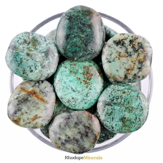 Chrysocolla Smooth Stone, Chrysocolla Palm Stone, Chrysocolla, Palm Stones, Crystals, Rocks, Stones, Gifts, Gemstones, Zodiac Crystals, Gems