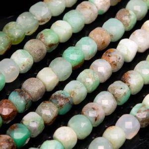 Shop Chrysoprase Faceted Beads! Genuine Natural Chrysoprase Loose Beads Grade AAA Faceted Cube Shape 4-5mm | Natural genuine faceted Chrysoprase beads for beading and jewelry making.  #jewelry #beads #beadedjewelry #diyjewelry #jewelrymaking #beadstore #beading #affiliate #ad