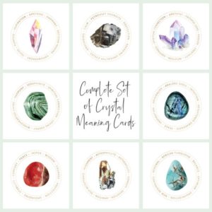 Shop Printable Crystal Cards, Pages, & Posters! Complete Set of Crystal Cards – Gemstone Meaning Cards – Printable Files Only – Jewelry Display Cards – Gift Insert – Product Insert | Shop jewelry making and beading supplies, tools & findings for DIY jewelry making and crafts. #jewelrymaking #diyjewelry #jewelrycrafts #jewelrysupplies #beading #affiliate #ad