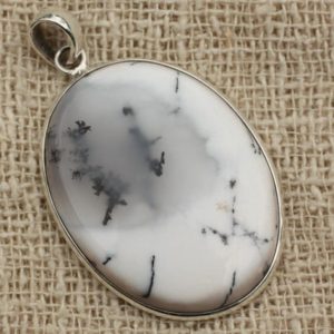 Shop Dendritic Agate Pendants! No. 23 – pendant 925 sterling silver and dendritic Agate oval 38x29mm | Natural genuine Dendritic Agate pendants. Buy crystal jewelry, handmade handcrafted artisan jewelry for women.  Unique handmade gift ideas. #jewelry #beadedpendants #beadedjewelry #gift #shopping #handmadejewelry #fashion #style #product #pendants #affiliate #ad