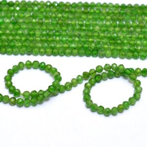 Shop Diopside Beads! AAA+ Chrome Diopside Gemstone 2mm-2.5mm Micro Faceted Beads | Natural Chrome Diopside Semi Precious Gemstone Rondelle Beads | 13inch Strand | Natural genuine beads Diopside beads for beading and jewelry making.  #jewelry #beads #beadedjewelry #diyjewelry #jewelrymaking #beadstore #beading #affiliate #ad