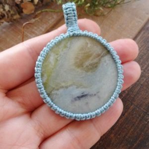 Shop Diopside Pendants! Blue Diopside Violane Necklace / Chakra Pendant Inspiring Stone | Natural genuine Diopside pendants. Buy crystal jewelry, handmade handcrafted artisan jewelry for women.  Unique handmade gift ideas. #jewelry #beadedpendants #beadedjewelry #gift #shopping #handmadejewelry #fashion #style #product #pendants #affiliate #ad