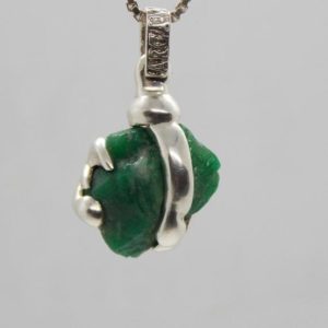 Shop Emerald Pendants! Large emerald pendant Natural green fresh grass emerald color, a single pendant of its kind | Natural genuine Emerald pendants. Buy crystal jewelry, handmade handcrafted artisan jewelry for women.  Unique handmade gift ideas. #jewelry #beadedpendants #beadedjewelry #gift #shopping #handmadejewelry #fashion #style #product #pendants #affiliate #ad