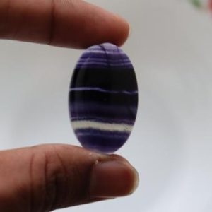 Shop Fluorite Cabochons! Natural Purple Flourite Cabochon Gemstone Flourite gemstone Flourite Cabochon Jewelry Making AAA+++ Quality Dimensions-39x24x7mm Wt-13.5gm.. | Natural genuine stones & crystals in various shapes & sizes. Buy raw cut, tumbled, or polished gemstones for making jewelry or crystal healing energy vibration raising reiki stones. #crystals #gemstones #crystalhealing #crystalsandgemstones #energyhealing #affiliate #ad