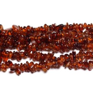 Shop Garnet Chip & Nugget Beads! Fil 89cm 440pc env – Perles de Pierre – Grenat Orange Rocailles Chips 3-7mm | Natural genuine chip Garnet beads for beading and jewelry making.  #jewelry #beads #beadedjewelry #diyjewelry #jewelrymaking #beadstore #beading #affiliate #ad