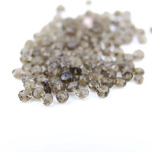 Shop Topaz Rondelle Beads! Genuine Smokey Topaz Rondelle Beads 3-4mm 10pcs | Natural genuine rondelle Topaz beads for beading and jewelry making.  #jewelry #beads #beadedjewelry #diyjewelry #jewelrymaking #beadstore #beading #affiliate #ad