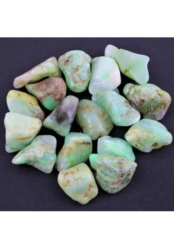 Green Chrysoprase Tumbled Stone 1pc Western Australia Crystal Healing Quality Chakra Reiki A+