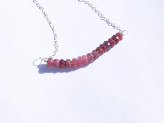 Handmade Pink Sapphire Necklace