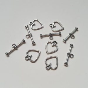 Shop Clasps for Making Jewelry! Heart toggle clasps, Toggle clasps, Jewellery clasps, Decorative clasps, Jewellery making, Jewellery findings, Toggle, Clasps, Hearts | Shop jewelry making and beading supplies, tools & findings for DIY jewelry making and crafts. #jewelrymaking #diyjewelry #jewelrycrafts #jewelrysupplies #beading #affiliate #ad