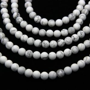 Matte White Howlite Beads 4mm 6mm 8mm 10mm 12mm Natural White Marble Beads Frost White Gemstones Mala Beads Matte Marble Gemstone Beads | Natural genuine other-shape Howlite beads for beading and jewelry making.  #jewelry #beads #beadedjewelry #diyjewelry #jewelrymaking #beadstore #beading #affiliate #ad