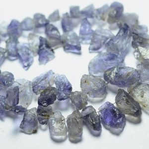 Shop Iolite Chip & Nugget Beads! 6.5 Inches Natural Iolite Rough Beads Nugget Beads 5mm to 18mm Raw Gemstone Beads Rare Iolite Beads Strand Semi Precious Beads No3381 | Natural genuine chip Iolite beads for beading and jewelry making.  #jewelry #beads #beadedjewelry #diyjewelry #jewelrymaking #beadstore #beading #affiliate #ad