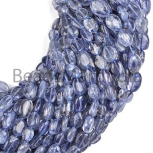 Shop Iolite Chip & Nugget Beads! iolite plain smooth nugget Shape Beads, 4.5×6-5.5×9 MM iolite smooth Gemstone Beads, iolite plain Beads, iolite nugget Beads, AAA Quality | Natural genuine chip Iolite beads for beading and jewelry making.  #jewelry #beads #beadedjewelry #diyjewelry #jewelrymaking #beadstore #beading #affiliate #ad
