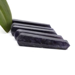 Shop Iolite Points & Wands! Iolite crystal wand – Polished crystal, Stone of Visions, 3rd Eye crystal, Crystal healing, Psychic stone | Natural genuine stones & crystals in various shapes & sizes. Buy raw cut, tumbled, or polished gemstones for making jewelry or crystal healing energy vibration raising reiki stones. #crystals #gemstones #crystalhealing #crystalsandgemstones #energyhealing #affiliate #ad