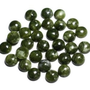 Shop Jade Cabochons! 1pc – Cabochon Pierre – Jade Canada Nephrite Rond 10mm – 8741140000032 | Natural genuine stones & crystals in various shapes & sizes. Buy raw cut, tumbled, or polished gemstones for making jewelry or crystal healing energy vibration raising reiki stones. #crystals #gemstones #crystalhealing #crystalsandgemstones #energyhealing #affiliate #ad