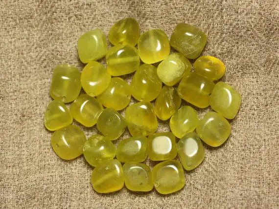 10pc - Perles De Pierre - Jade Olive Nuggets 7-11mm   4558550021014