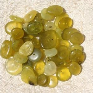 Shop Jade Chip & Nugget Beads! 20pc – Perles Pierre Jade Olive Chips Palets Rondelles 8-15mm Vert Jaune – 4558550018205 | Natural genuine chip Jade beads for beading and jewelry making.  #jewelry #beads #beadedjewelry #diyjewelry #jewelrymaking #beadstore #beading #affiliate #ad