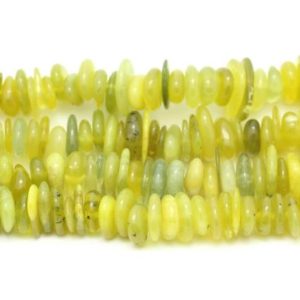 Shop Jade Chip & Nugget Beads! Fil 39cm 130pc environ – Perles Pierre Jade Olive Chips Palets Rondelles 8-15mm Vert Jaune | Natural genuine chip Jade beads for beading and jewelry making.  #jewelry #beads #beadedjewelry #diyjewelry #jewelrymaking #beadstore #beading #affiliate #ad