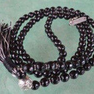 108 Black Jade Prayer Japa Mala Necklace , Faceted 8 mm Black Jade Mala Beads, Energized Black Jade Mala, Black & Silver Jade Mala Beads | Natural genuine Gemstone necklaces. Buy crystal jewelry, handmade handcrafted artisan jewelry for women.  Unique handmade gift ideas. #jewelry #beadednecklaces #beadedjewelry #gift #shopping #handmadejewelry #fashion #style #product #necklaces #affiliate #ad
